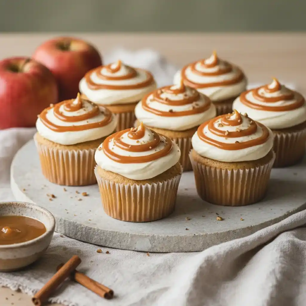 Caramel Apple Cupcakes