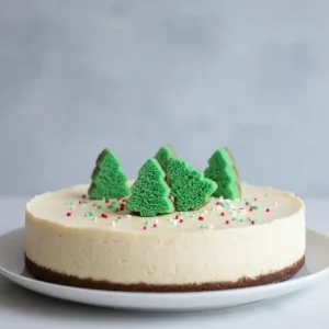Christmas Tree Cake Cheesecake