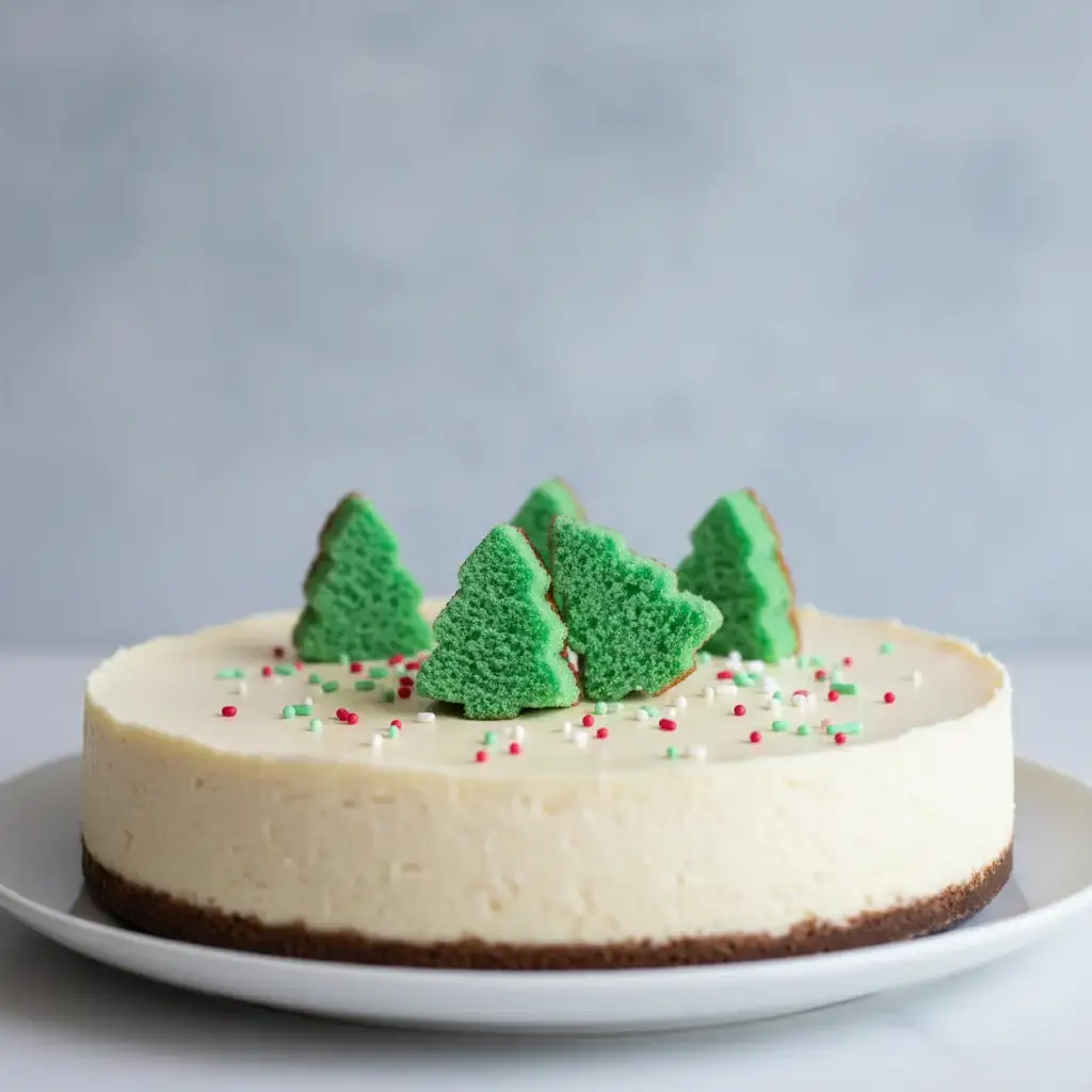 Christmas Tree Cake Cheesecake