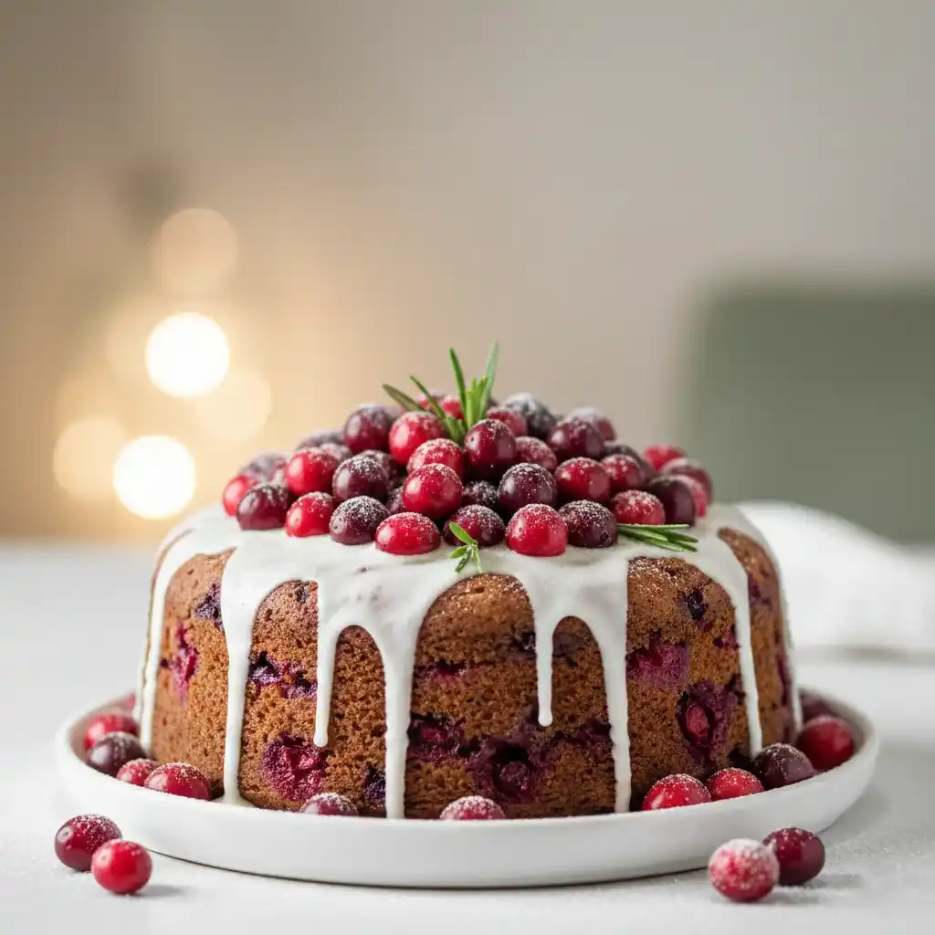 Cranberry Christmas Cake