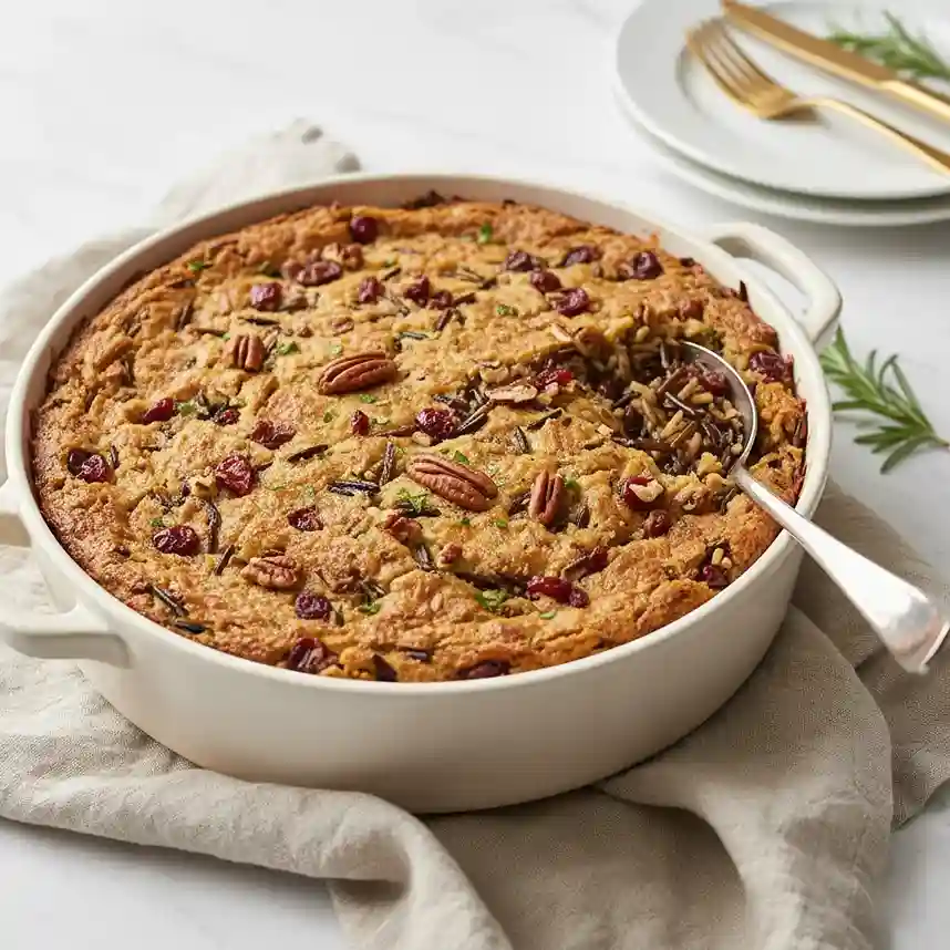 Cranberry-Pecan Wild Rice Stuffing