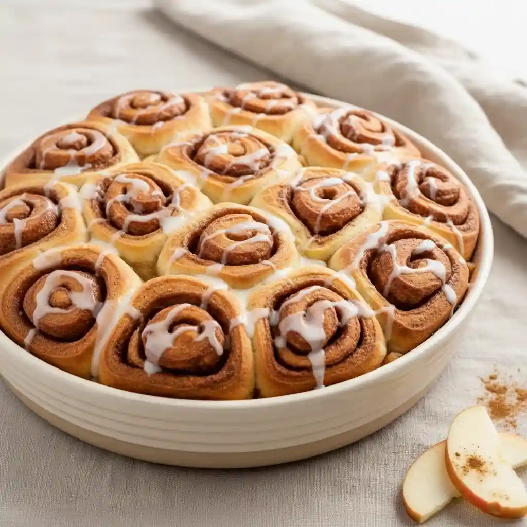 cinnamon roll apple pie