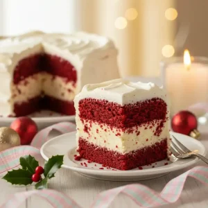 Red Velvet Cheesecake Cake