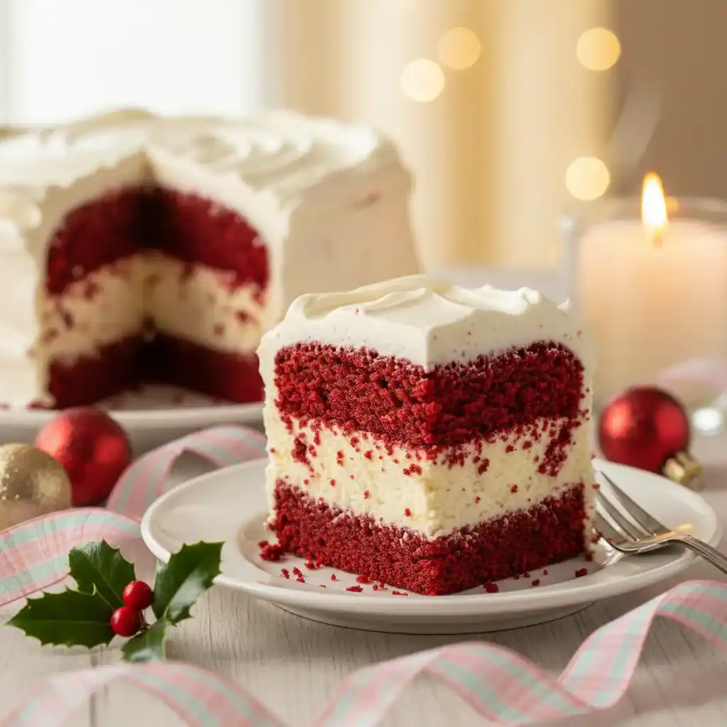 Red Velvet Cheesecake Cake