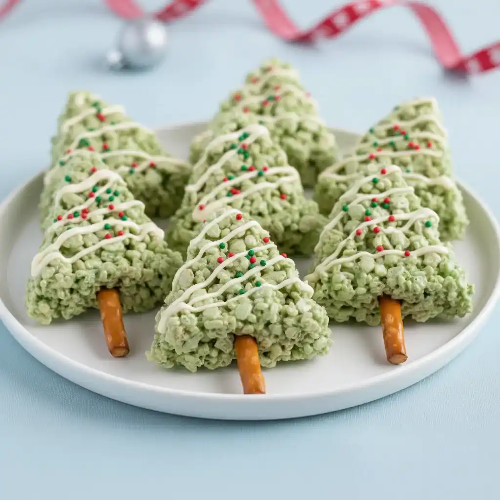 christmas rice krispie treats