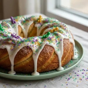 Mardi Gras king cake