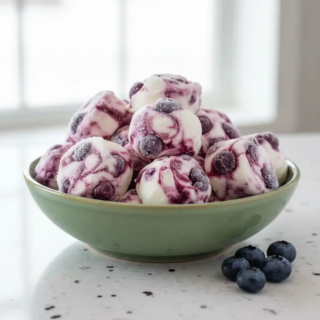 Blueberry Greek Yogurt Bites