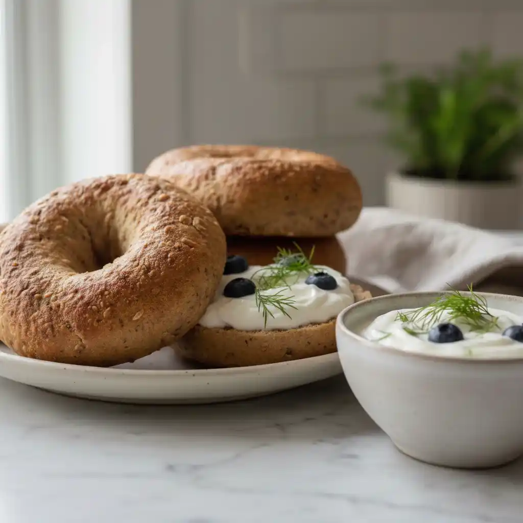 protein bagels with greek yogurt