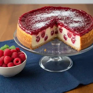 White Chocolate Raspberry Cheesecake