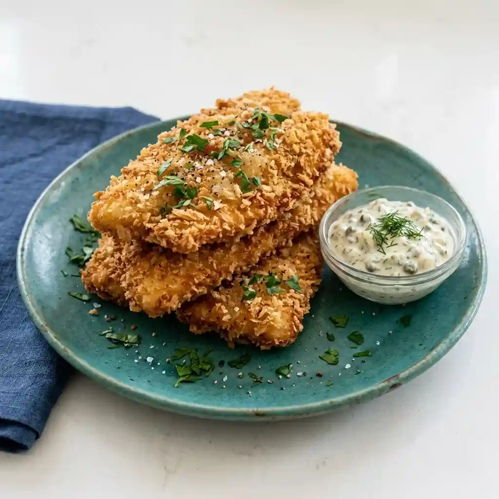 panko crusted fried fish