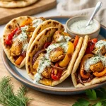 Sheet Pan Chicken Pitas with Herby Ranch