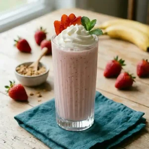 Strawberry Banana Greek Yogurt Smoothie