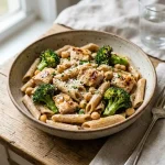 Chicken Broccoli Chickpea Pasta