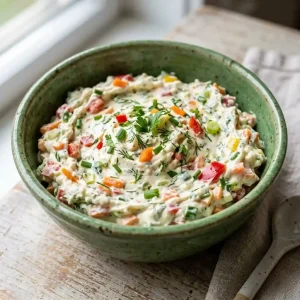 Cream Cheese Garden Vegetable Spread